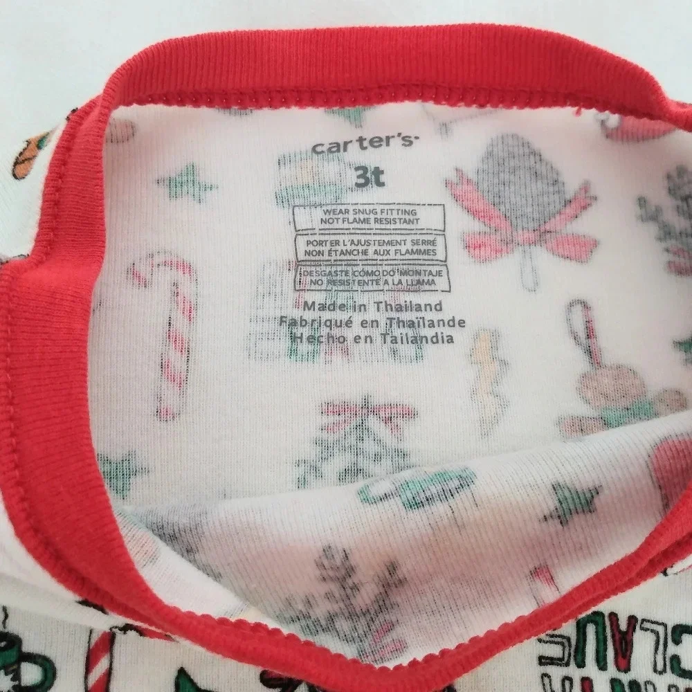 Carter's toddler Christmas pajamas 3T